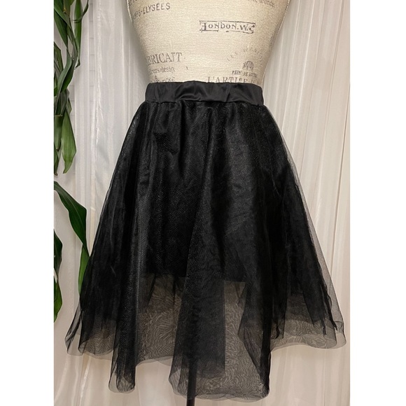 freckles Dresses & Skirts - 🌹SOLD🌹Vintage Black Tulle Layered A-Line Skirt Size: Small/Medium